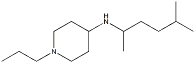 N-(5-methylhexan-2-yl)-1-propylpiperidin-4-amine Struktur