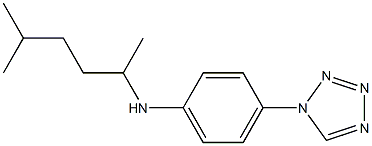 N-(5-methylhexan-2-yl)-4-(1H-1,2,3,4-tetrazol-1-yl)aniline Struktur