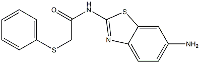 N-(6-amino-1,3-benzothiazol-2-yl)-2-(phenylsulfanyl)acetamide Struktur