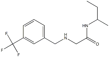 N-(butan-2-yl)-2-({[3-(trifluoromethyl)phenyl]methyl}amino)acetamide Struktur