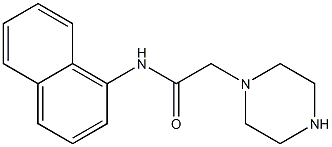 N-(naphthalen-1-yl)-2-(piperazin-1-yl)acetamide Struktur