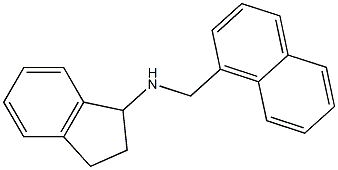 N-(naphthalen-1-ylmethyl)-2,3-dihydro-1H-inden-1-amine Struktur