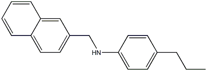 N-(naphthalen-2-ylmethyl)-4-propylaniline Struktur