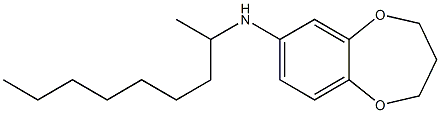 N-(nonan-2-yl)-3,4-dihydro-2H-1,5-benzodioxepin-7-amine Struktur