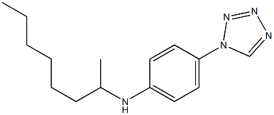 N-(octan-2-yl)-4-(1H-1,2,3,4-tetrazol-1-yl)aniline Struktur