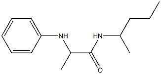 N-(pentan-2-yl)-2-(phenylamino)propanamide Struktur