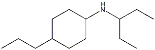 N-(pentan-3-yl)-4-propylcyclohexan-1-amine Struktur