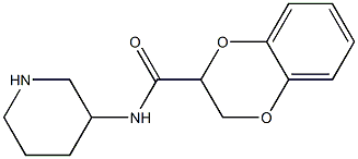 N-(piperidin-3-yl)-2,3-dihydro-1,4-benzodioxine-2-carboxamide Struktur