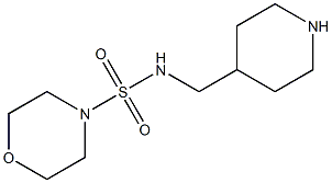 N-(piperidin-4-ylmethyl)morpholine-4-sulfonamide Struktur