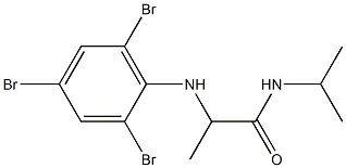 N-(propan-2-yl)-2-[(2,4,6-tribromophenyl)amino]propanamide Struktur