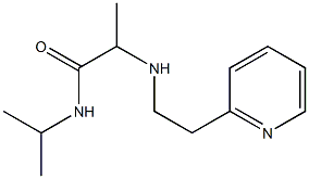 N-(propan-2-yl)-2-{[2-(pyridin-2-yl)ethyl]amino}propanamide Struktur