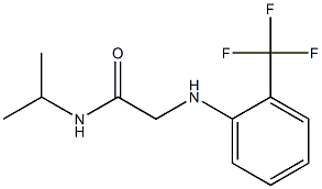 N-(propan-2-yl)-2-{[2-(trifluoromethyl)phenyl]amino}acetamide Struktur