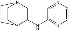 N-(pyrazin-2-yl)-1-azabicyclo[2.2.2]octan-3-amine Struktur