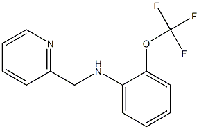 N-(pyridin-2-ylmethyl)-2-(trifluoromethoxy)aniline Struktur