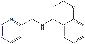 N-(pyridin-2-ylmethyl)-3,4-dihydro-2H-1-benzopyran-4-amine Struktur