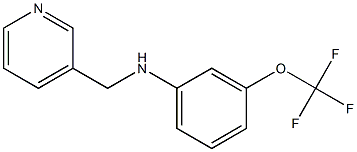 N-(pyridin-3-ylmethyl)-3-(trifluoromethoxy)aniline Struktur