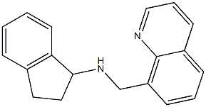 N-(quinolin-8-ylmethyl)-2,3-dihydro-1H-inden-1-amine Struktur