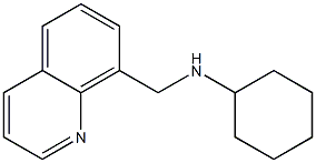 N-(quinolin-8-ylmethyl)cyclohexanamine Struktur