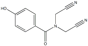 N,N-bis(cyanomethyl)-4-hydroxybenzamide Struktur