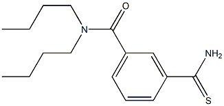 N,N-dibutyl-3-carbamothioylbenzamide Struktur