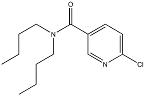 N,N-dibutyl-6-chloropyridine-3-carboxamide Struktur