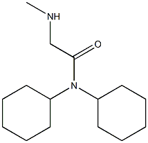 N,N-dicyclohexyl-2-(methylamino)acetamide Struktur