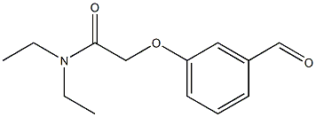 N,N-diethyl-2-(3-formylphenoxy)acetamide Struktur