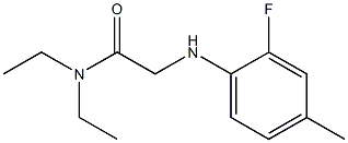 N,N-diethyl-2-[(2-fluoro-4-methylphenyl)amino]acetamide Struktur