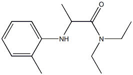 N,N-diethyl-2-[(2-methylphenyl)amino]propanamide Struktur