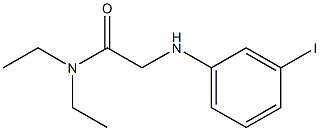 N,N-diethyl-2-[(3-iodophenyl)amino]acetamide Struktur