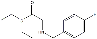 N,N-diethyl-2-{[(4-fluorophenyl)methyl]amino}acetamide Struktur