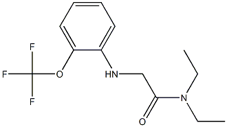 N,N-diethyl-2-{[2-(trifluoromethoxy)phenyl]amino}acetamide Struktur