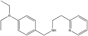 N,N-diethyl-4-({[2-(pyridin-2-yl)ethyl]amino}methyl)aniline Struktur