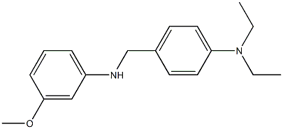 N,N-diethyl-4-{[(3-methoxyphenyl)amino]methyl}aniline Struktur