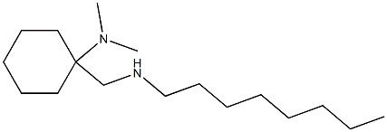 N,N-dimethyl-1-[(octylamino)methyl]cyclohexan-1-amine Struktur