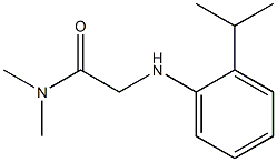 N,N-dimethyl-2-{[2-(propan-2-yl)phenyl]amino}acetamide Struktur