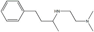 N,N-dimethyl-N'-(1-methyl-3-phenylpropyl)ethane-1,2-diamine Struktur