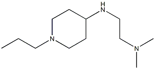 N,N-dimethyl-N'-(1-propylpiperidin-4-yl)ethane-1,2-diamine Struktur