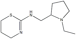 N-[(1-ethylpyrrolidin-2-yl)methyl]-5,6-dihydro-4H-1,3-thiazin-2-amine Struktur