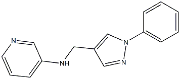 N-[(1-phenyl-1H-pyrazol-4-yl)methyl]pyridin-3-amine Struktur