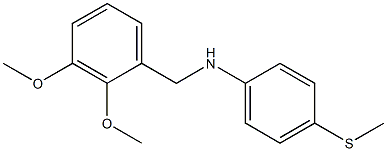 N-[(2,3-dimethoxyphenyl)methyl]-4-(methylsulfanyl)aniline Structure