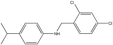 N-[(2,4-dichlorophenyl)methyl]-4-(propan-2-yl)aniline Struktur