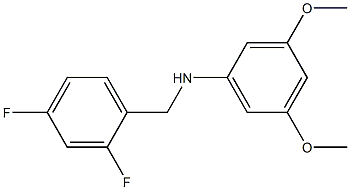 N-[(2,4-difluorophenyl)methyl]-3,5-dimethoxyaniline Struktur