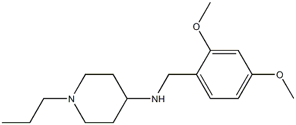 N-[(2,4-dimethoxyphenyl)methyl]-1-propylpiperidin-4-amine Struktur