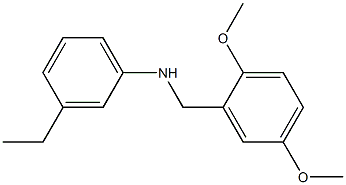 N-[(2,5-dimethoxyphenyl)methyl]-3-ethylaniline Struktur