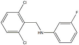 N-[(2,6-dichlorophenyl)methyl]-3-fluoroaniline Struktur