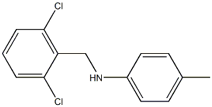 N-[(2,6-dichlorophenyl)methyl]-4-methylaniline Struktur