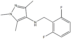 N-[(2,6-difluorophenyl)methyl]-1,3,5-trimethyl-1H-pyrazol-4-amine Struktur