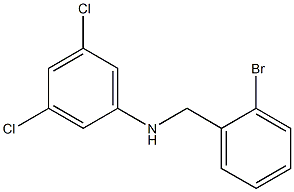 N-[(2-bromophenyl)methyl]-3,5-dichloroaniline Struktur