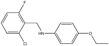 N-[(2-chloro-6-fluorophenyl)methyl]-4-ethoxyaniline Struktur